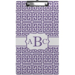 Greek Key Clipboard (Legal Size) (Personalized)