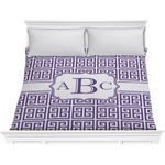 Greek Key Comforter - King (Personalized)