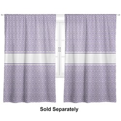 Greek Key Curtain Panel - Custom Size