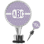 Greek Key Wine Bottle Stopper (Personalized)