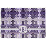 Greek Key Dog Food Mat w/ Monogram