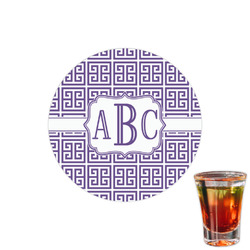 Greek Key Printed Drink Topper - 1.5" (Personalized)