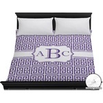 Greek Key Duvet Cover - King (Personalized)