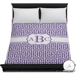 Greek Key Duvet Cover - Full / Queen (Personalized)