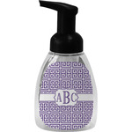 Greek Key Foam Soap Bottle - Black (Personalized)