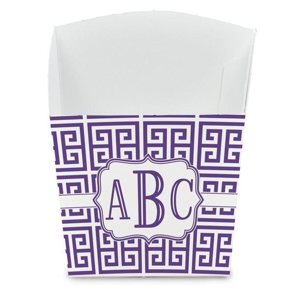 Custom Greek Key French Fry Favor Boxes (Personalized)