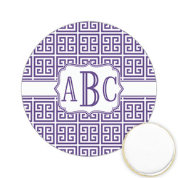 Greek Key Printed Cookie Topper - 2.15" (Personalized)