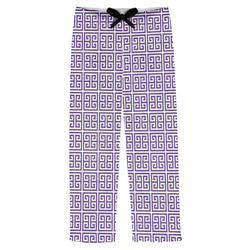 Greek Key Mens Pajama Pants - L