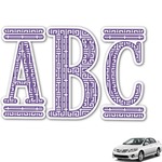 Greek Key Monogram Car Decal (Personalized)