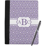 Greek Key Notebook Padfolio - Large w/ Monogram