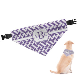 Greek Key Dog Bandana - Small (Personalized)