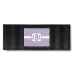 Greek Key Rubber Bar Mat (Personalized)