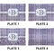 Greek Key Set of Rectangular Appetizer / Dessert Plates (Approval)