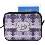 Greek Key Tablet Case / Sleeve - Large (Personalized)