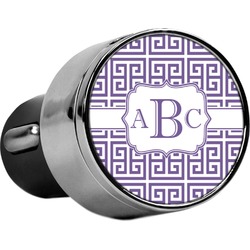 Greek Key USB Car Charger (Personalized)