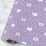 Greek Key Wrapping Paper Roll - Large (Personalized)