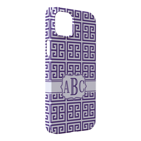 Custom Greek Key iPhone Case - Plastic - iPhone 14 Pro Max (Personalized)