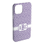 Greek Key iPhone Case - Plastic - iPhone 15 Pro Max (Personalized)