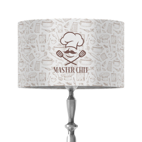 Custom Master Chef 12" Drum Lamp Shade - Fabric (Personalized)