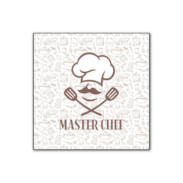 Custom Master Chef Wood Print - 12x12 (Personalized)