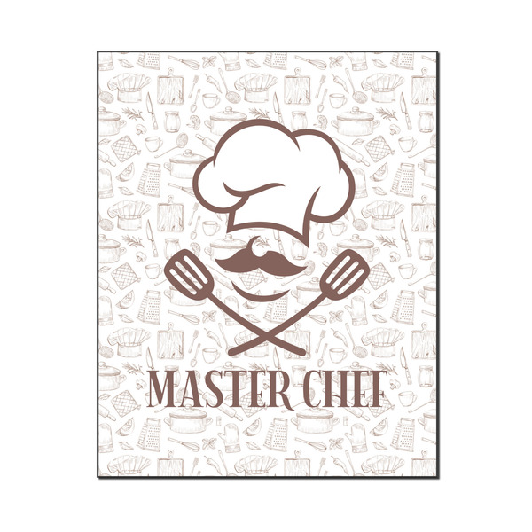 Custom Master Chef Wood Print - 16x20 (Personalized)