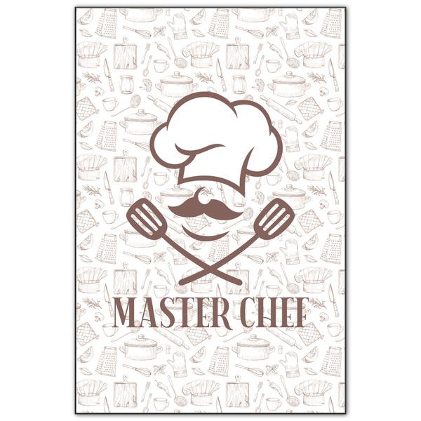 Custom Master Chef Wood Print - 20x30 (Personalized)