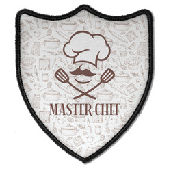 Master Chef Iron on Shield Patch B w/ Name or Text