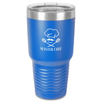 Master Chef 30 oz Stainless Steel Tumbler - Royal Blue - Single-Sided (Personalized)