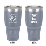 Master Chef 30 oz Stainless Steel Tumbler - Grey - Double-Sided (Personalized)