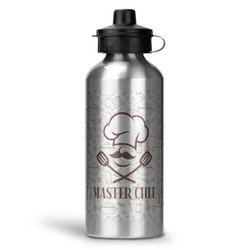 Master Chef Water Bottle - Aluminum - 20 oz - Silver (Personalized)
