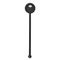 Master Chef Black Plastic 5.5" Stir Stick - Round - Single Stick