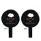 Master Chef Black Plastic 7" Stir Stick - Double Sided - Round - Front & Back