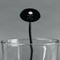 Master Chef Black Plastic 7" Stir Stick - Oval - Main