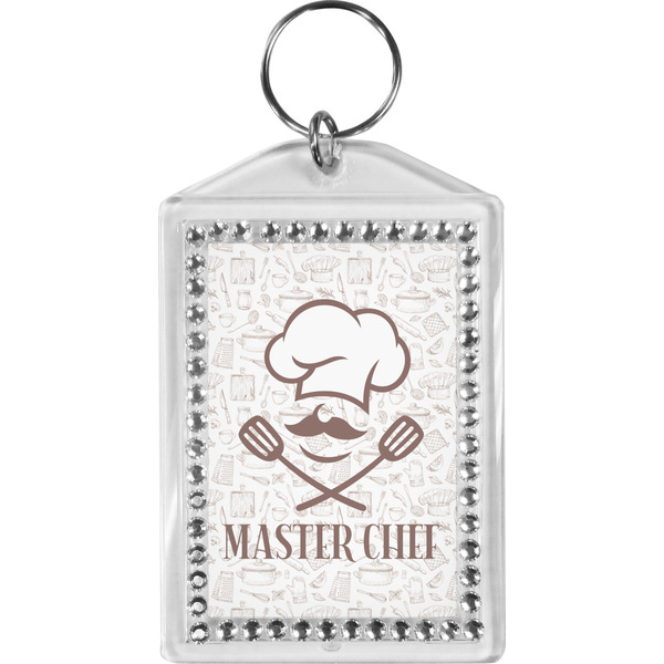 Custom Master Chef Bling Keychain w/ Name or Text