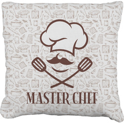 Master Chef Faux-Linen Throw Pillow 26" w/ Name or Text
