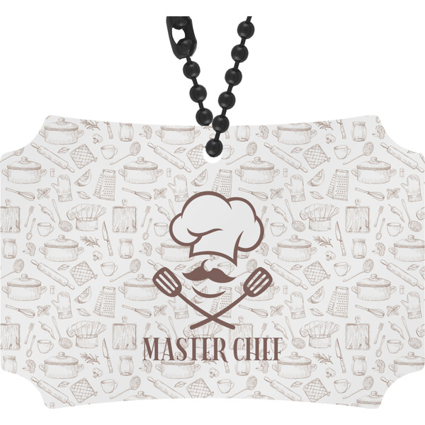 Custom Master Chef Rear View Mirror Ornament w/ Name or Text