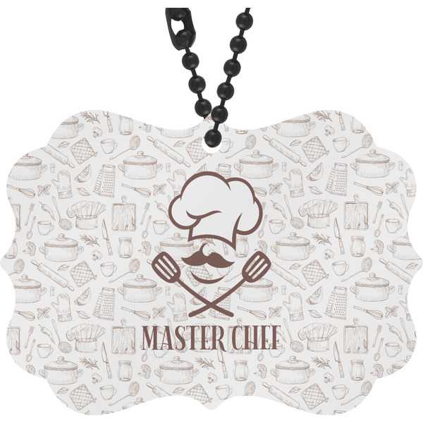 Custom Master Chef Rear View Mirror Charm w/ Name or Text