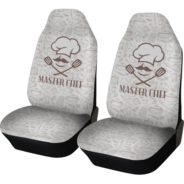 Custom Master Chef Car Seat Covers (Set of Two) w/ Name or Text