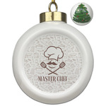 Master Chef Ceramic Ball Ornament - Christmas Tree (Personalized)