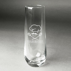 Master Chef Champagne Flute - Stemless Engraved (Personalized)