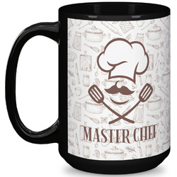 Master Chef 15 Oz Coffee Mug - Black (Personalized)