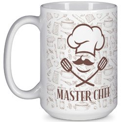 Master Chef 15 Oz Coffee Mug - White (Personalized)