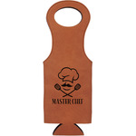 Master Chef Leatherette Wine Tote (Personalized)