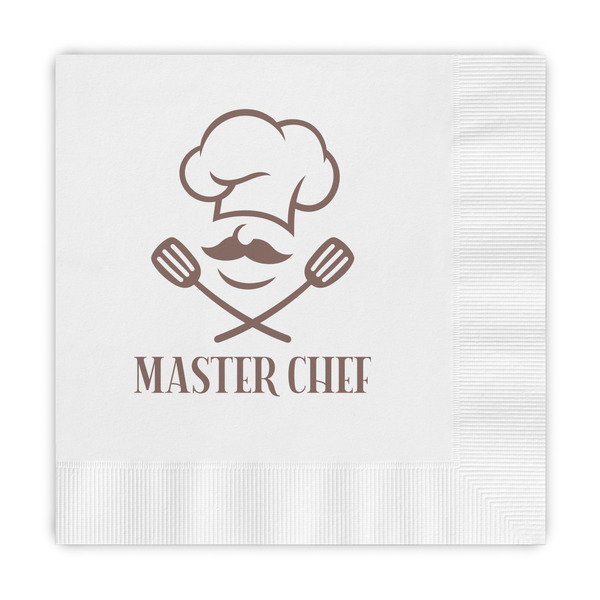 Custom Master Chef Embossed Decorative Napkins (Personalized)