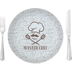 Master Chef 10" Glass Lunch / Dinner Plates - Single or Set (Personalized)