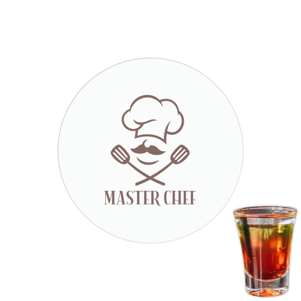 Custom Master Chef Printed Drink Topper - 1.5" (Personalized)