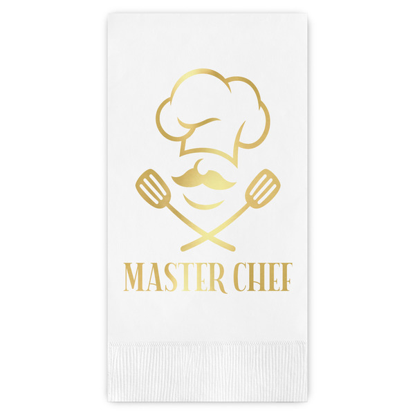 Custom Master Chef Guest Napkins - Foil Stamped (Personalized)