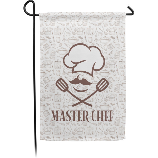 Custom Master Chef Small Garden Flag - Double Sided w/ Name or Text