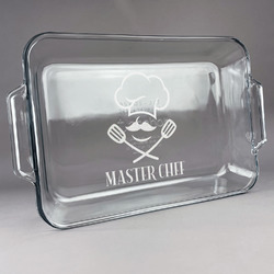 Master Chef Glass Baking Dish with Truefit Lid - 13in x 9in (Personalized)