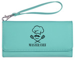 Master Chef Ladies Leatherette Wallet - Laser Engraved- Teal (Personalized)